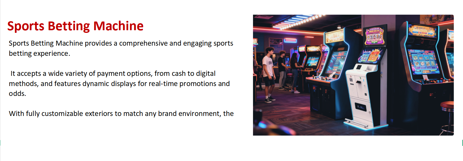 Sports Betting Kiosk
