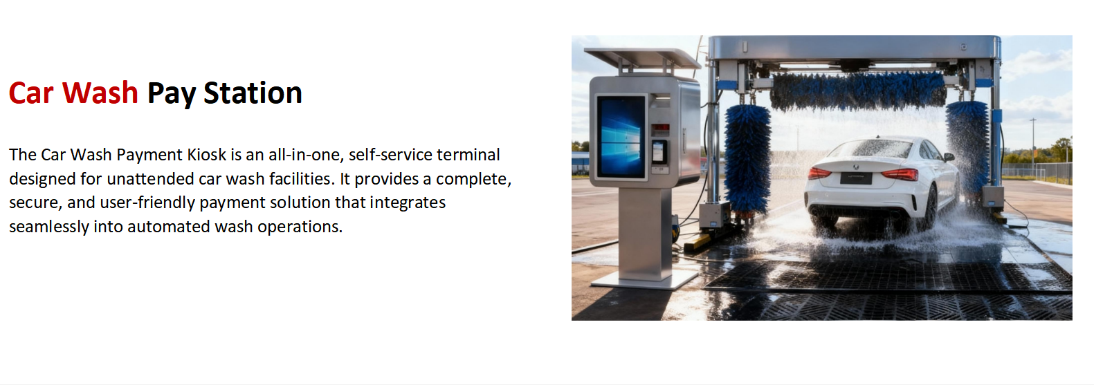 Car Wash Payment Kiosk