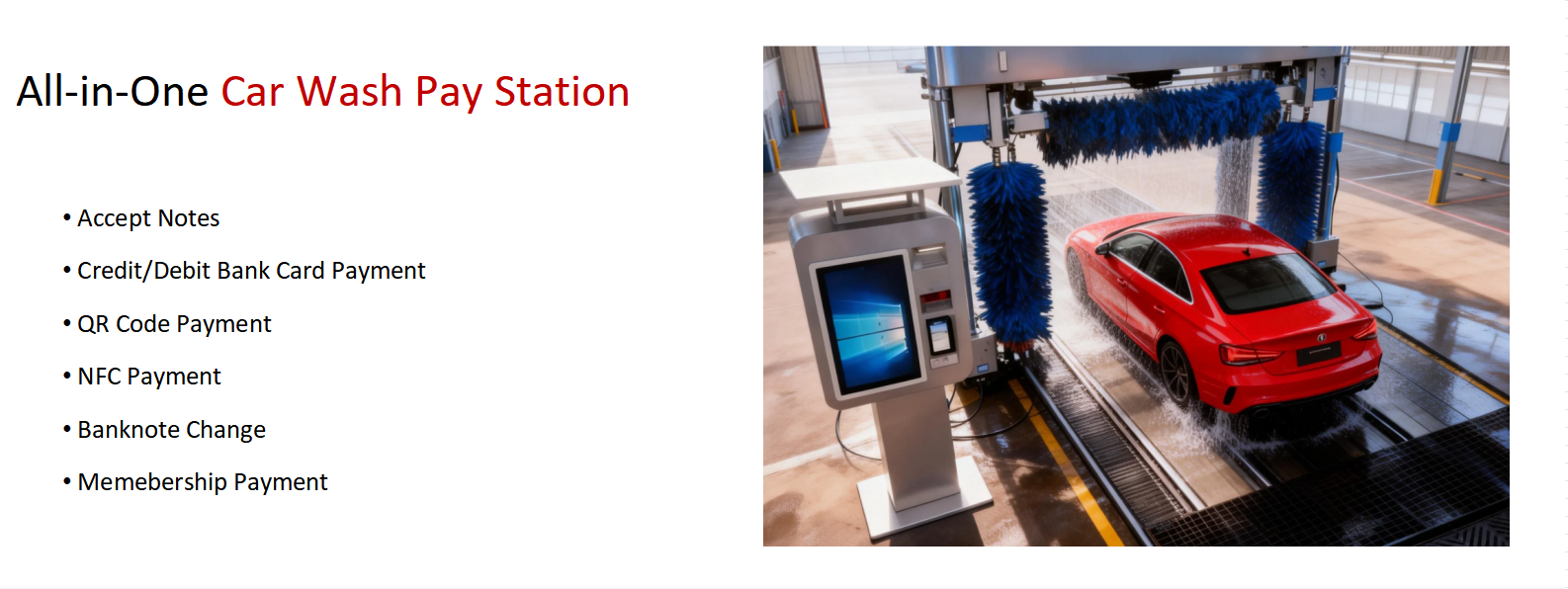 Car Wash Payment Kiosk