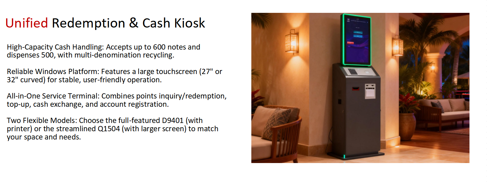 Redemption Kiosk