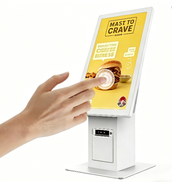 Compact Desktop Self-Order Kiosks for US Fast Food Restaurants | Customizable Terminals