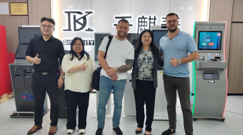 Thailand Customer Visits Diversity Kiosk to Discuss Forex Exchange Kiosk Project and Places Sample Machine Order