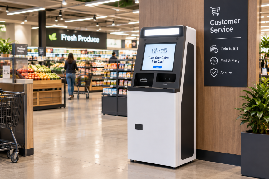 Why Should Retailers Use a Coins to Bills Machine?